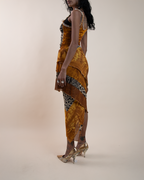 Jean Paul Gaultier Maille "Les Tatouages" oceanic tattoo tank & sarong set