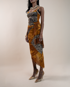 Jean Paul Gaultier Maille "Les Tatouages" oceanic tattoo tank & sarong set