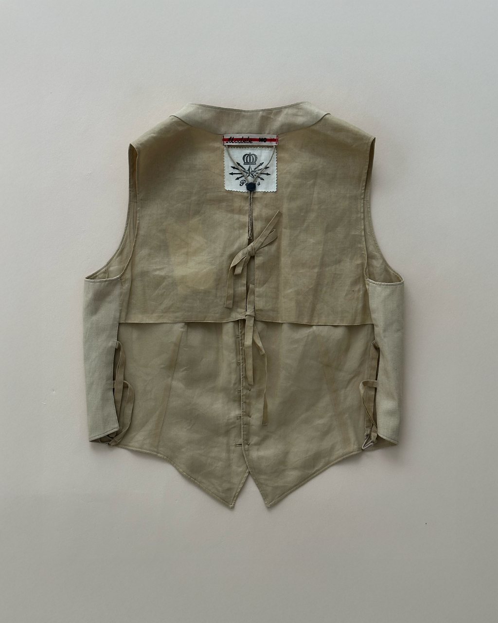 Archival Jean Paul Gaultier SS1994 “Les Tatouages” Deconstructed Waistcoat