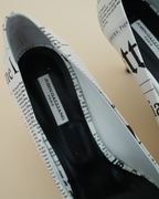 John Galliano “Gazette” Newspaper-Print Pumps