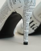 John Galliano “Gazette” Newspaper-Print Pumps