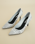 John Galliano “Gazette” Newspaper-Print Pumps