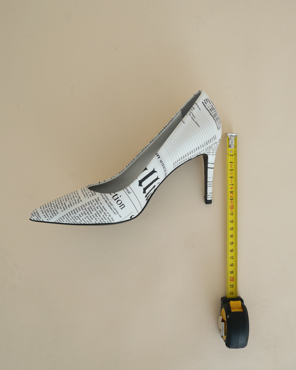 John Galliano “Gazette” Newspaper-Print Pumps