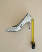 John Galliano “Gazette” Newspaper-Print Pumps