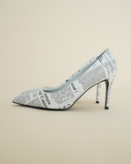 John Galliano “Gazette” Newspaper-Print Pumps