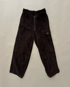 John Galliano goatskin suede utility trousers