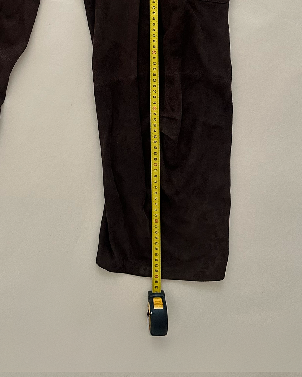 John Galliano goatskin suede utility trousers