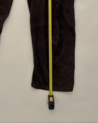 John Galliano goatskin suede utility trousers
