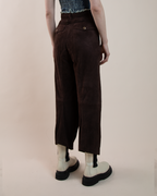 John Galliano goatskin suede utility trousers