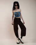 John Galliano Goatskin Suede Utility Trousers