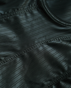 John Galliano Pinstripe Lace-Trim Bustier Top
