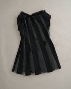 Junya Watanabe Comme des Garçons PVC-Striped Sleeveless Shift Dress