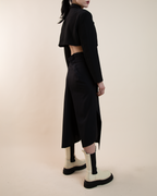 Junya Watanabe Comme des Garçons asymmetrical drop crotch culottes