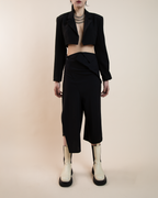 Junya Watanabe Comme des Garçons asymmetrical drop crotch culottes