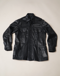 Archival 1970s Loewe 1846 Leather Military Safari Jacket