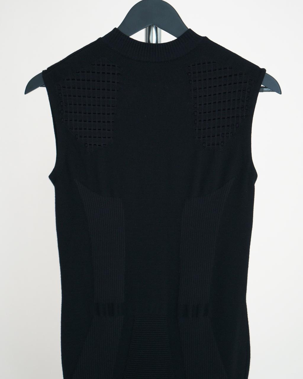 Louis Vuitton Black Bodycon Engineered Technical Knit Dress