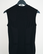 Louis Vuitton Black Bodycon Engineered Technical Knit Dress