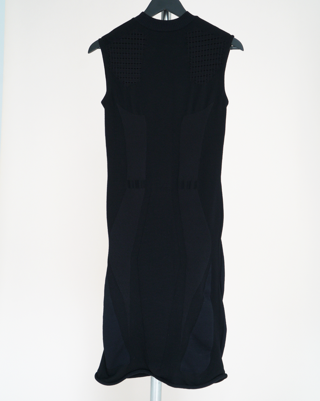 Louis Vuitton Black Bodycon Engineered Technical Knit Dress