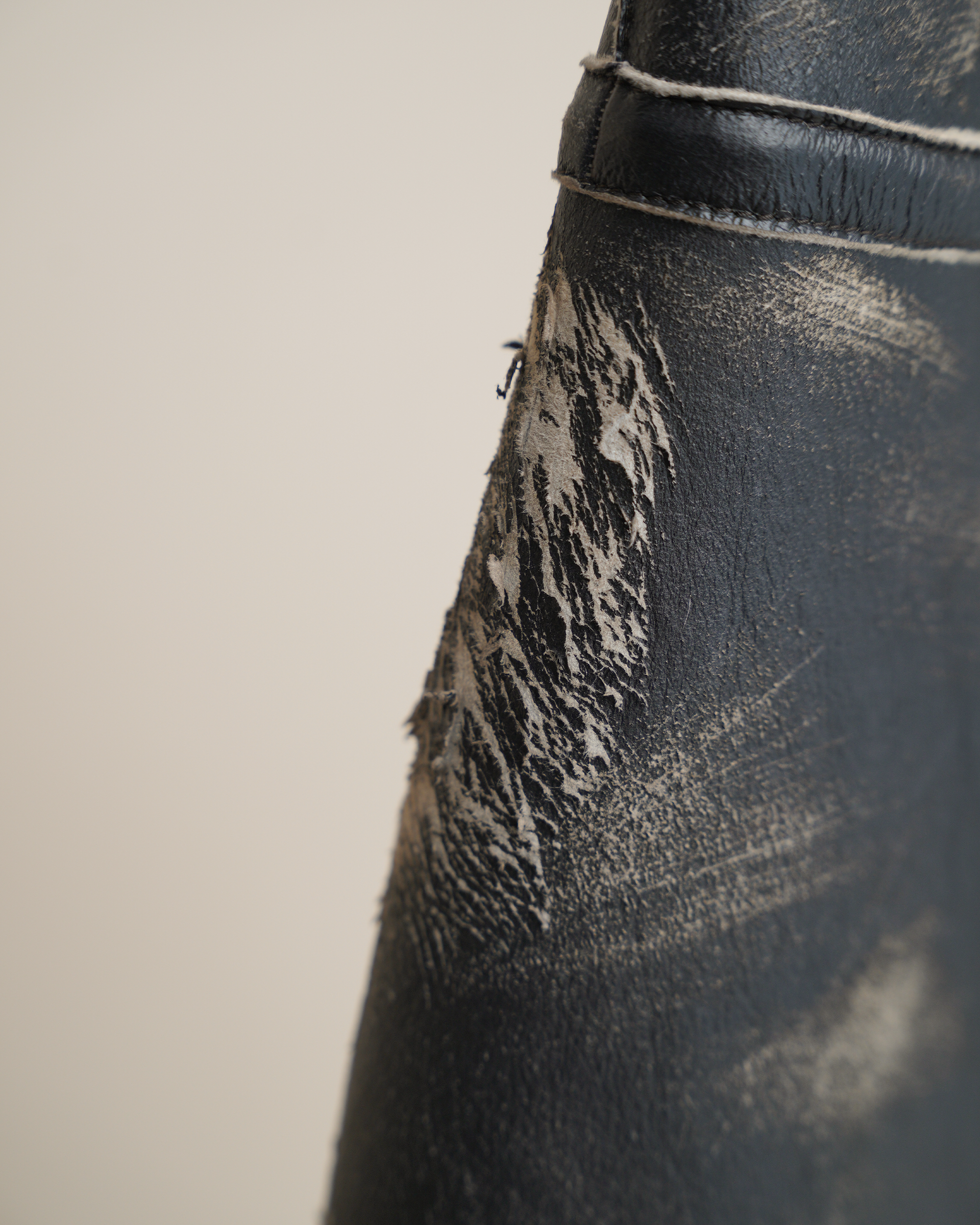 Maison Margiela Line 4 Distressed Shearling Cape