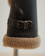Maison Margiela Line 4 Distressed Shearling Cape