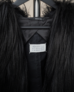 Maison Martin Margiela Line 1 Faux Fur Hybrid Cape Jacket.