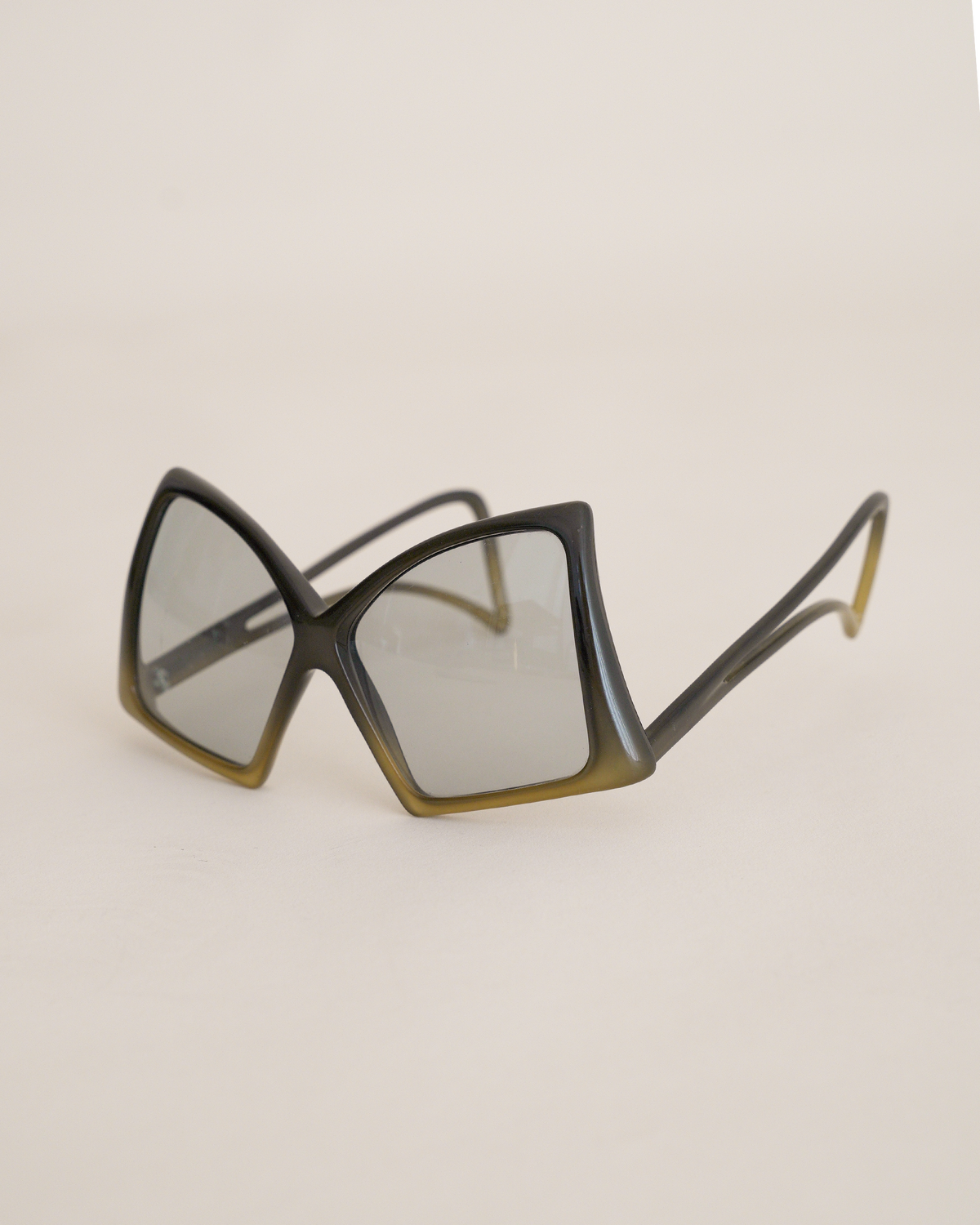 Christian Dior 1970s "Miss Dior" Oversized Butterfly Glasses