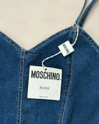 Moschino Jeans Tiered Fringe Denim Mini Dress