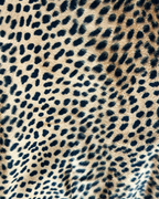 Moschino Jeans Faux Fur Cheetah Print Sheath Dress