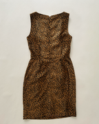 Moschino Jeans Faux Fur Cheetah Print Sheath Dress