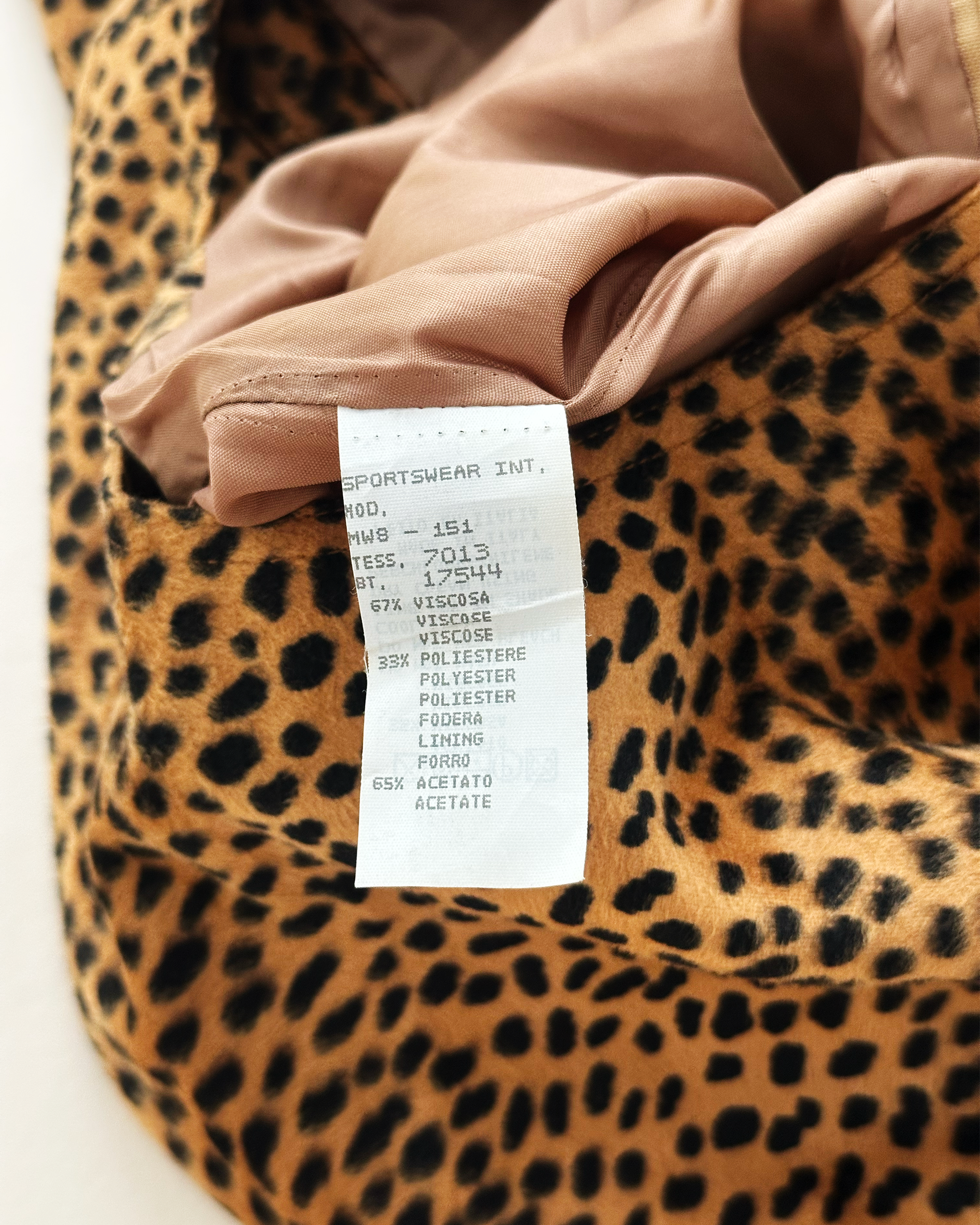 Moschino Jeans Faux Fur Cheetah Print Sheath Dress