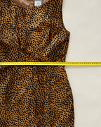 Moschino Jeans Faux Fur Cheetah Print Sheath Dress
