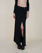 Thierry Mugler Technical Wrap Maxi Skirt.