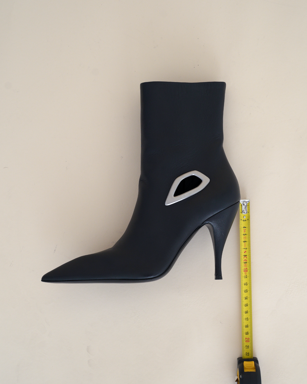 Off-White “Crescent” Cut-Out Ankle Boots