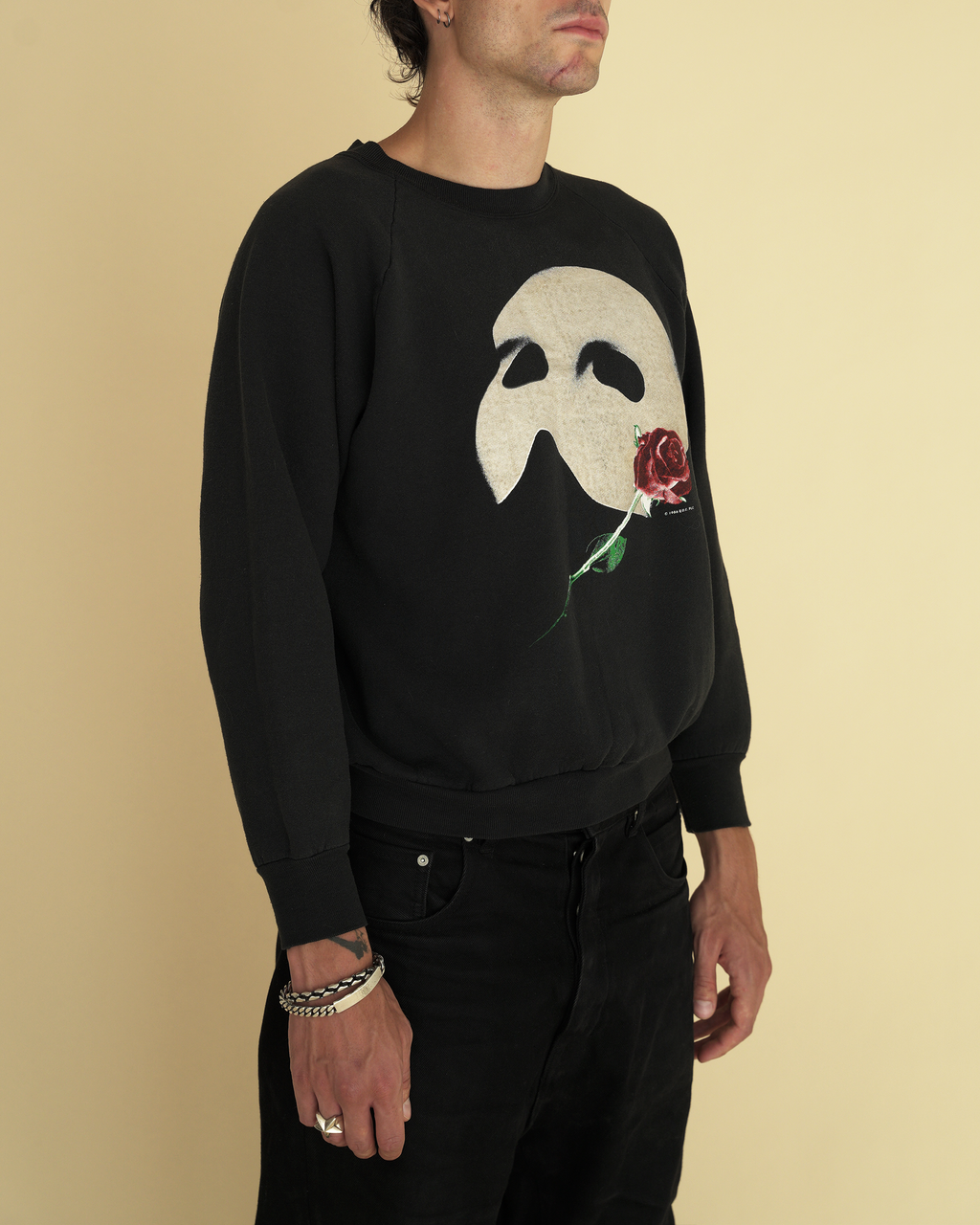 Vintage 1980s The Phantom of the Opera Glow-in-the-Dark Sweatshirt