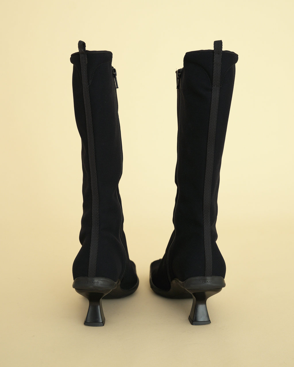 Archival Prada Sport 1998–1999 Neoprene Kitten-Heel Boots