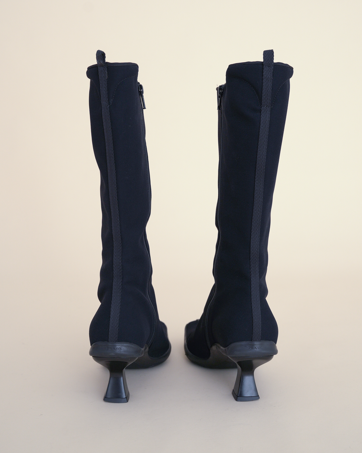 Prada Sport 1998–1999 Neoprene Kitten-Heel Boots