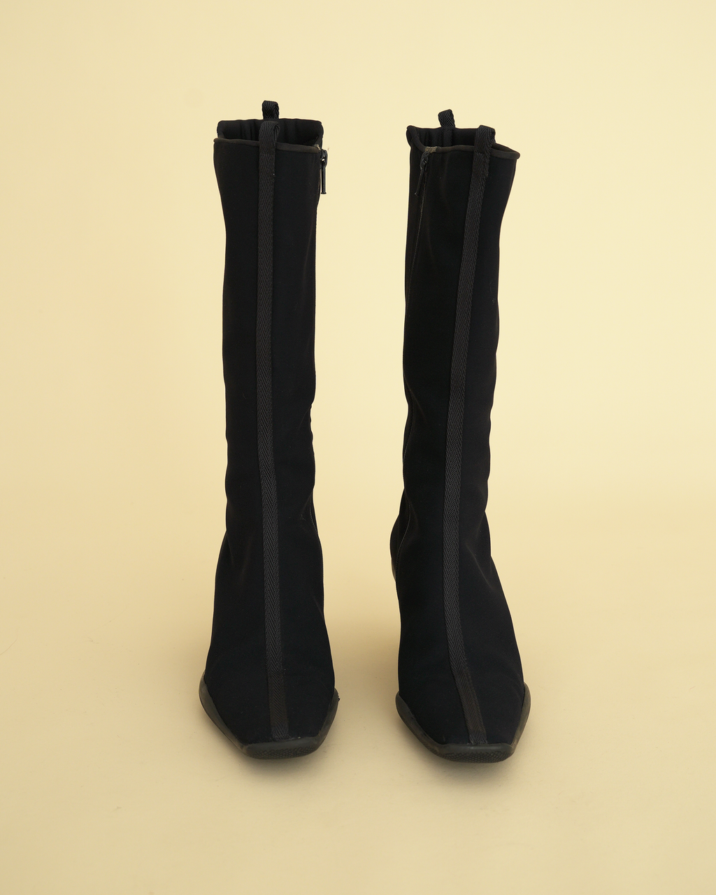 Archival Prada Sport 1998–1999 Neoprene Kitten-Heel Boots