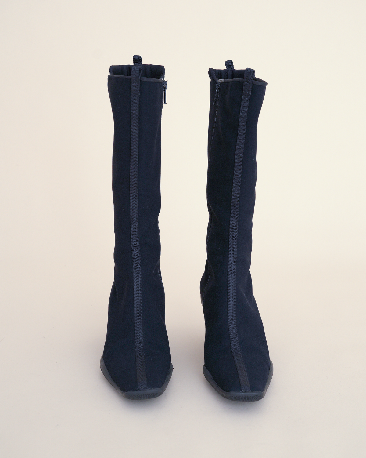 Prada Sport 1998–1999 Neoprene Kitten-Heel Boots