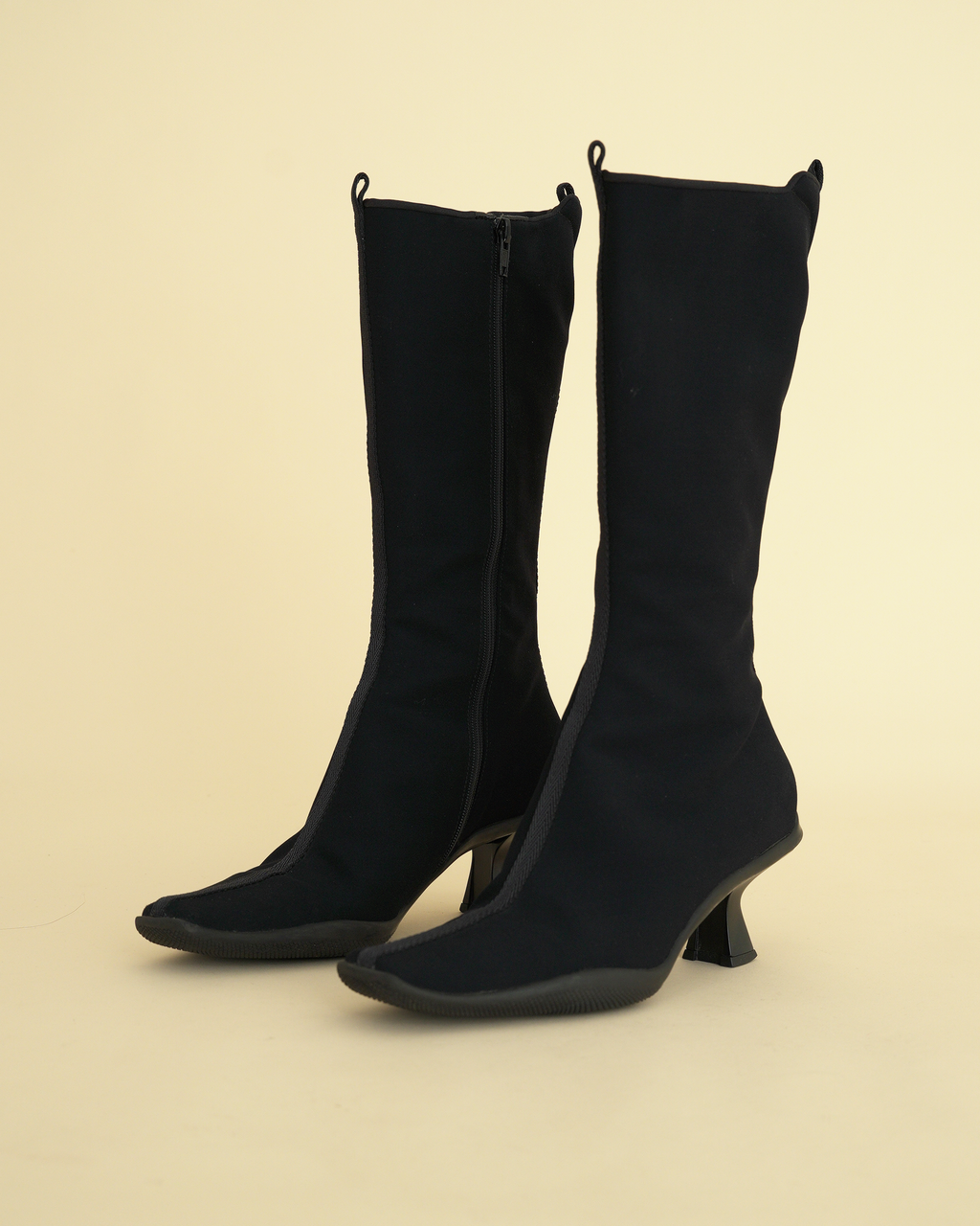 Archival Prada Sport 1998–1999 Neoprene Kitten-Heel Boots