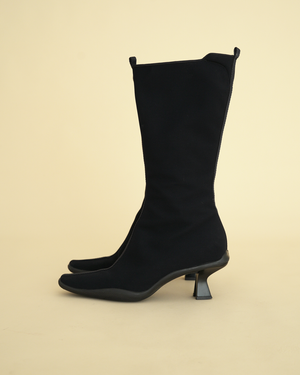 Archival Prada Sport 1998–1999 Neoprene Kitten-Heel Boots