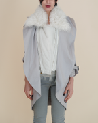 Preen by Thornton Bregazzi Fur & Leather Trench Coat