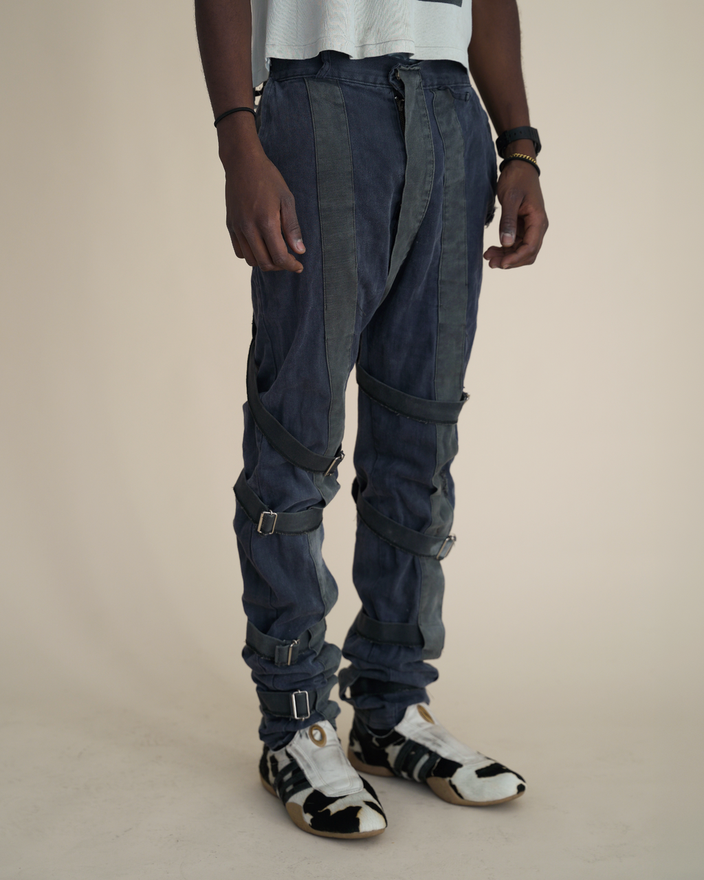 Vintage Late 70s / Early 80s BOY London Authentic Punk Bondage Trousers