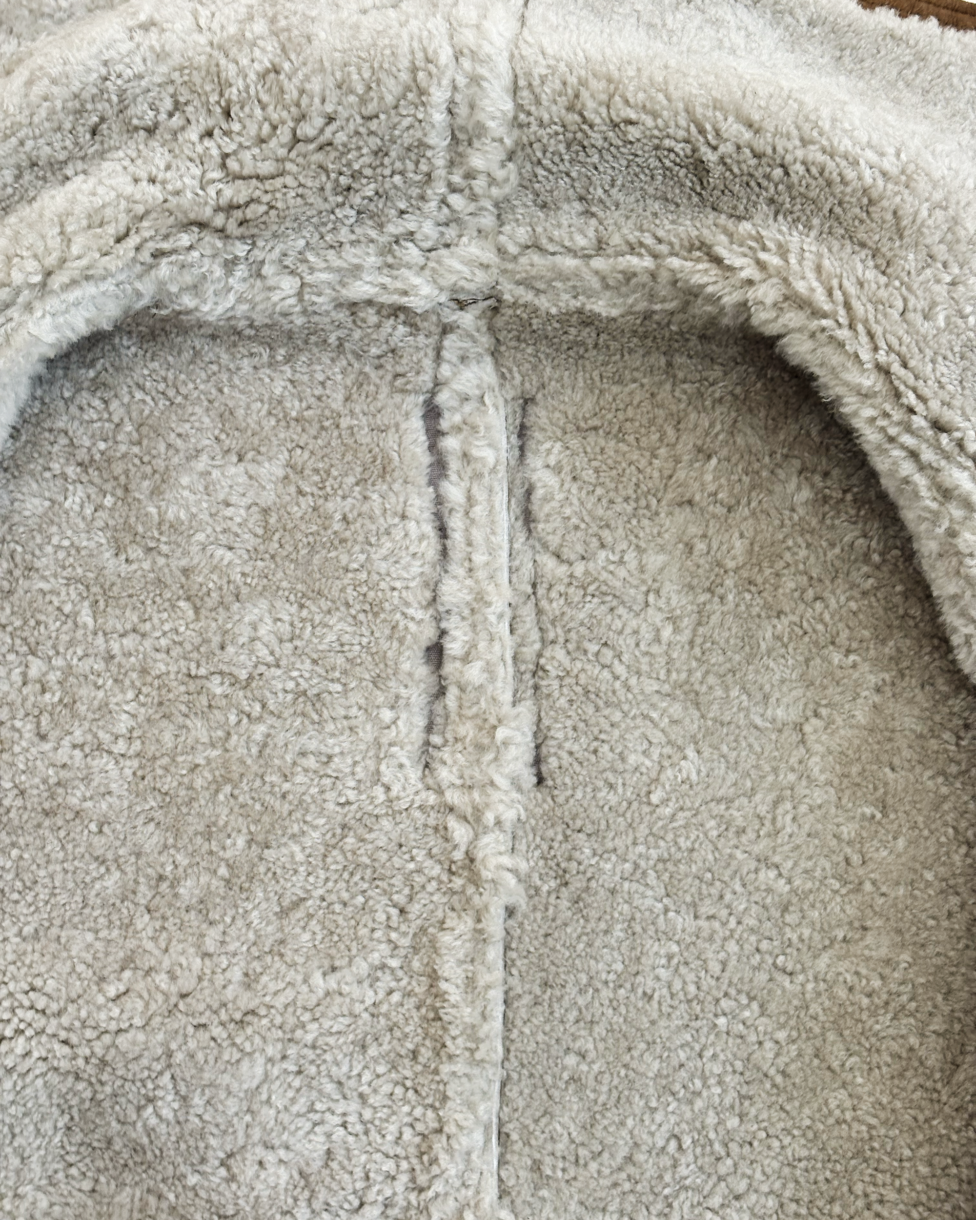 Rick Owens Olmar & Mirta Shearling Cropped Biker Jacket