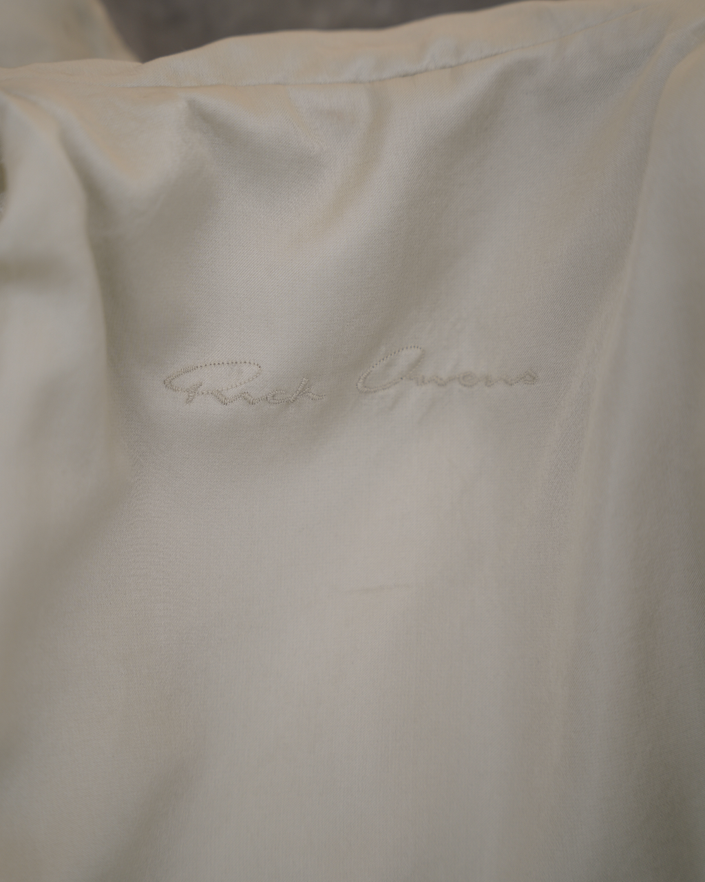 Rick Owens “Mastodon” Asymmetric Funnel-Neck Jacket