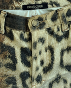 Roberto Cavalli A/W 2001 Two-Piece Denim and Fur Set