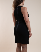 Roberto Cavalli black silk and wool cocktail dress