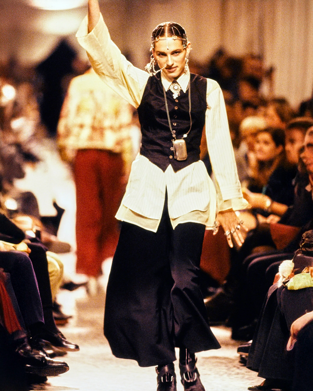 Archival Jean Paul Gaultier SS1994 “Les Tatouages” Deconstructed Waistcoat