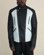 Serge Pariente “Gladiator Nounours” Sherpa-Panelled Leather Biker Jacket