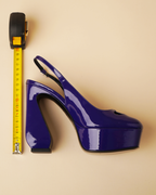 Si Rossi by Sergio Rossi Purple Patent Leather Platform Pumps
