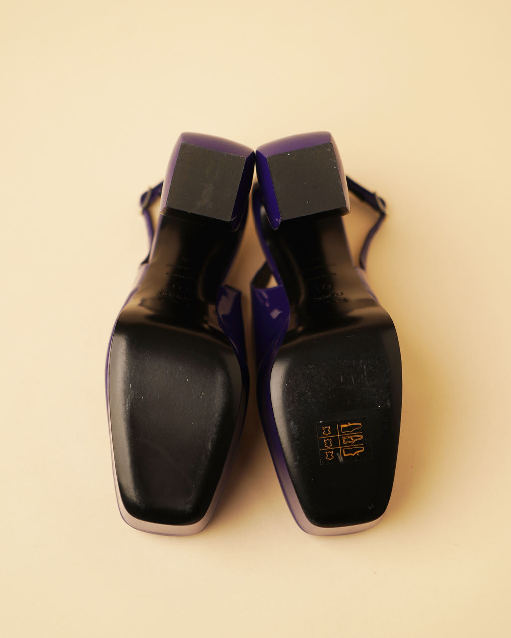 Si Rossi by Sergio Rossi Purple Patent Leather Platform Pumps